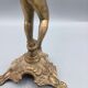 Antique gilded candlestick with cherub, French Rococo style, Belle Époque