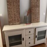 Solid wood sideboard with patina