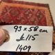 Vintage Turkish Mini Kilim 93x58 cm Shabby Wool Small Kelim Rug Black,Red