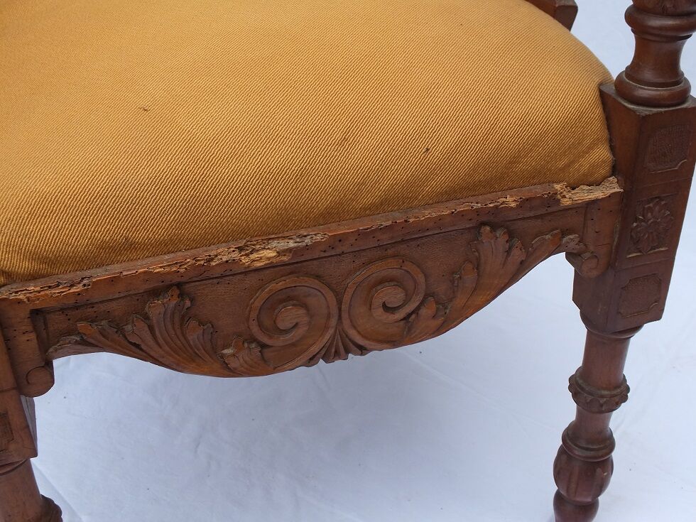 Seat two-seater said confidant - Italian work, late 19th century