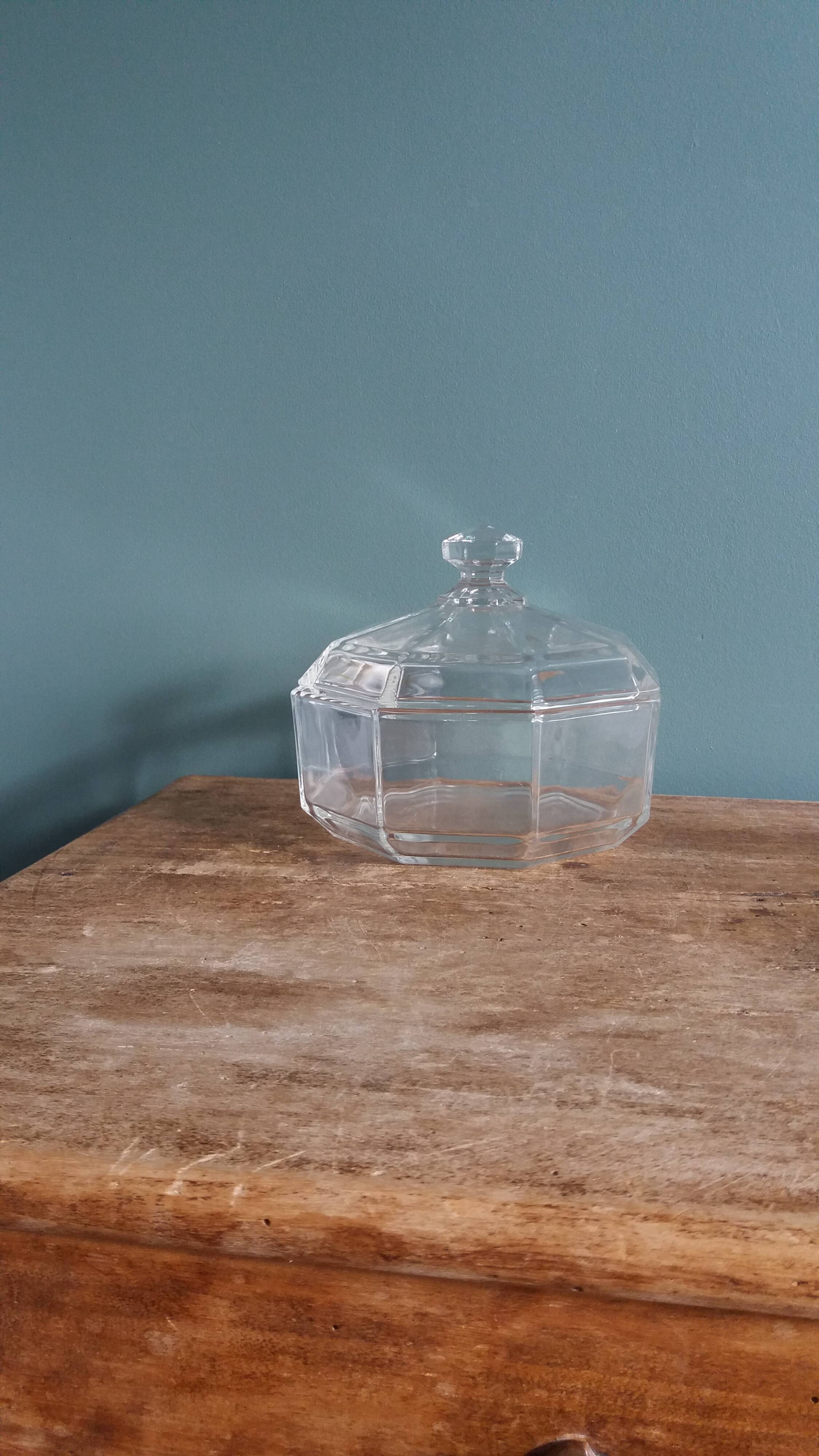 Arcoroc octagonal sugar bowl