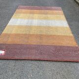 Tapis persan Gabbeh artisanal fait main en laine Inde 200x300cm