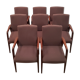 Ensemble de 8 fauteuils danois en teck