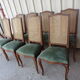 Set of 8 chairs back canned, seat very comfortable