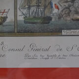Table basse militaire « combat navals » Dom Joseph