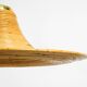 Beautiful, large Italian 1970s bright bamboo wood ceiling pendant lamp