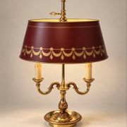 Lampe bouillotte Lucien Gau Paris en bronze doré