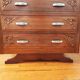 Art Deco chest of drawers in solid walnut