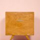 Lit vintage pour enfant - en rotin et bois - 1960