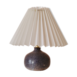 Upcycled lamp in pleated sandstone lampshade