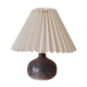 Upcycled lamp in pleated sandstone lampshade