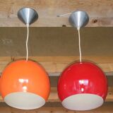 Pair of vintage Kenwell pendant lights 1970