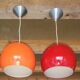 Pair of vintage Kenwell pendant lights 1970