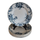 7 flat plates in Terre de Fer St Amand model Boule de Neige