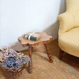 Brutalist style tripod milking stool