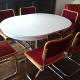 Vintage round table with extensions 1970