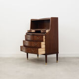 Walnut secretary, Danish design, 60's, production: Denmark