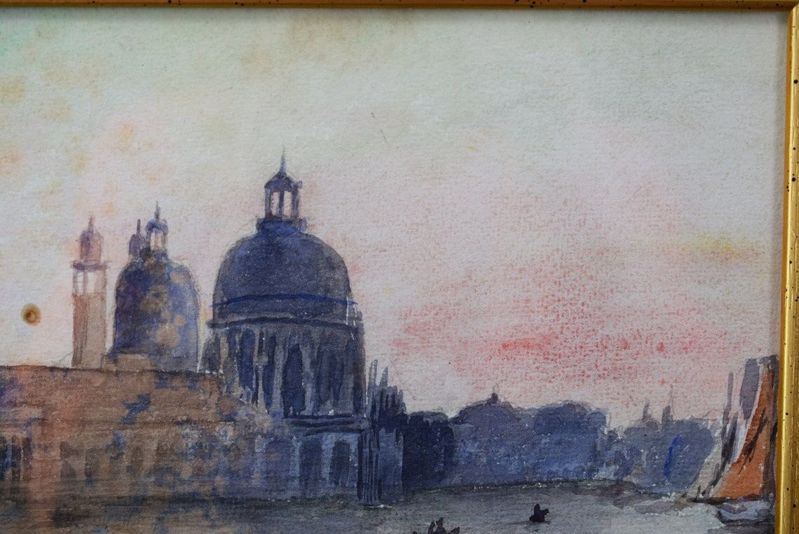 Aquarelle de Venise Signée Dorsoduro
