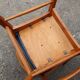 Set of 6 teak chairs and imitation black leather an 60 scandinavian design