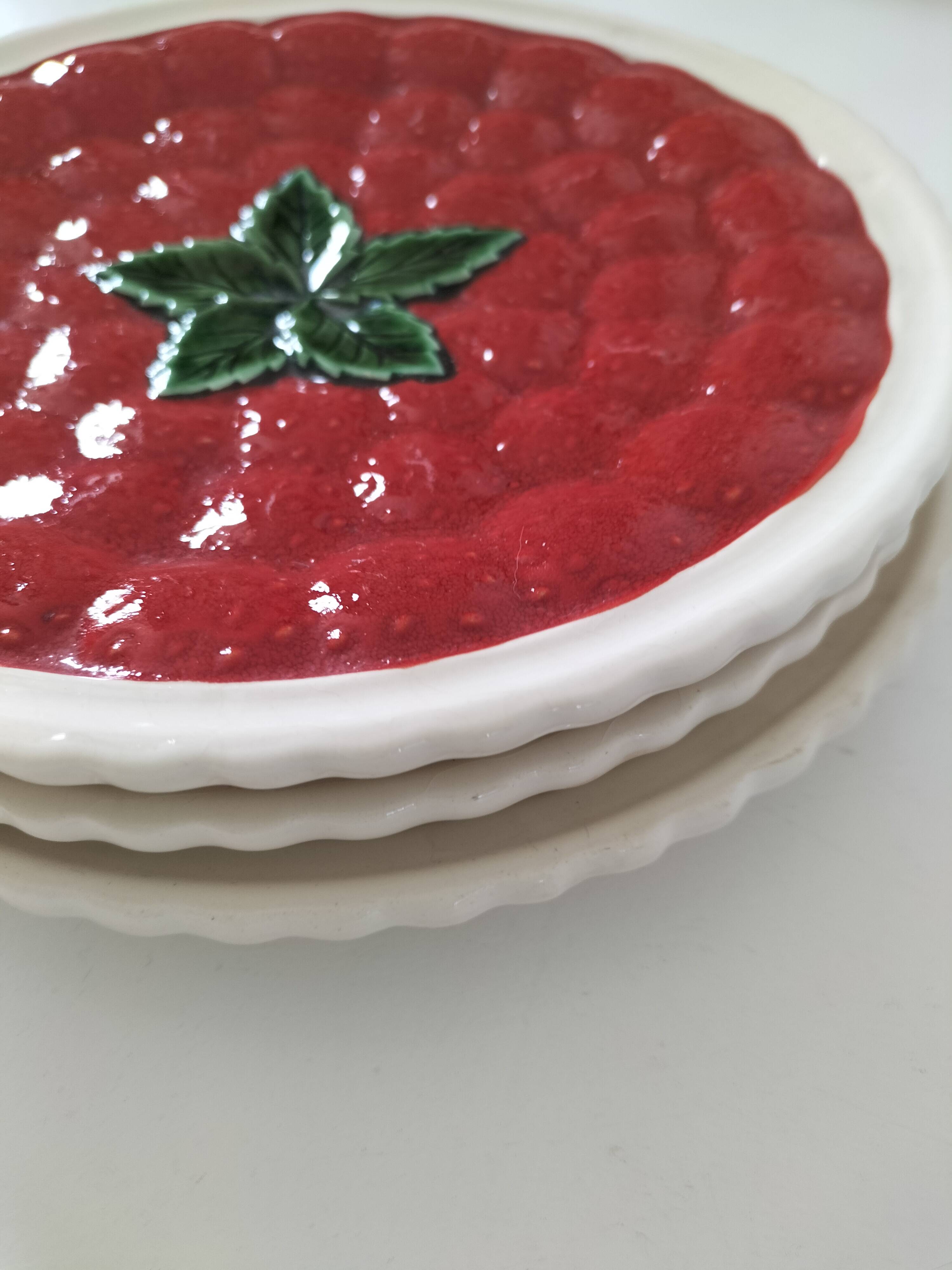 Trio of fruit slushie plates