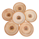 6 dessert plates, Creil and Montereau – Pansy model.