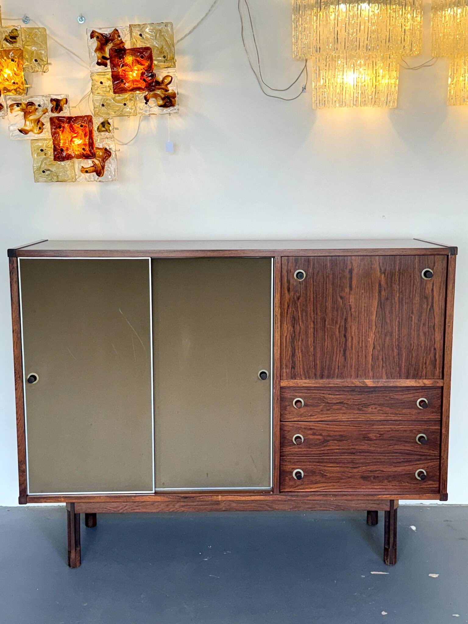 George Coslin, Italian wood Sideboard from 50s.
