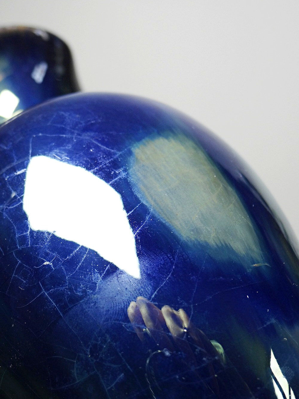 Small jug/pitcher/soliflore from Rambervillers, antique stoneware.