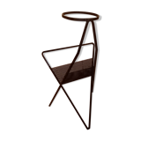 Porte revues et plante vintage design métal perforé