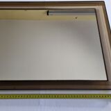 Vintage mirror gilac rectangular, 70s, 60 x 40 cm