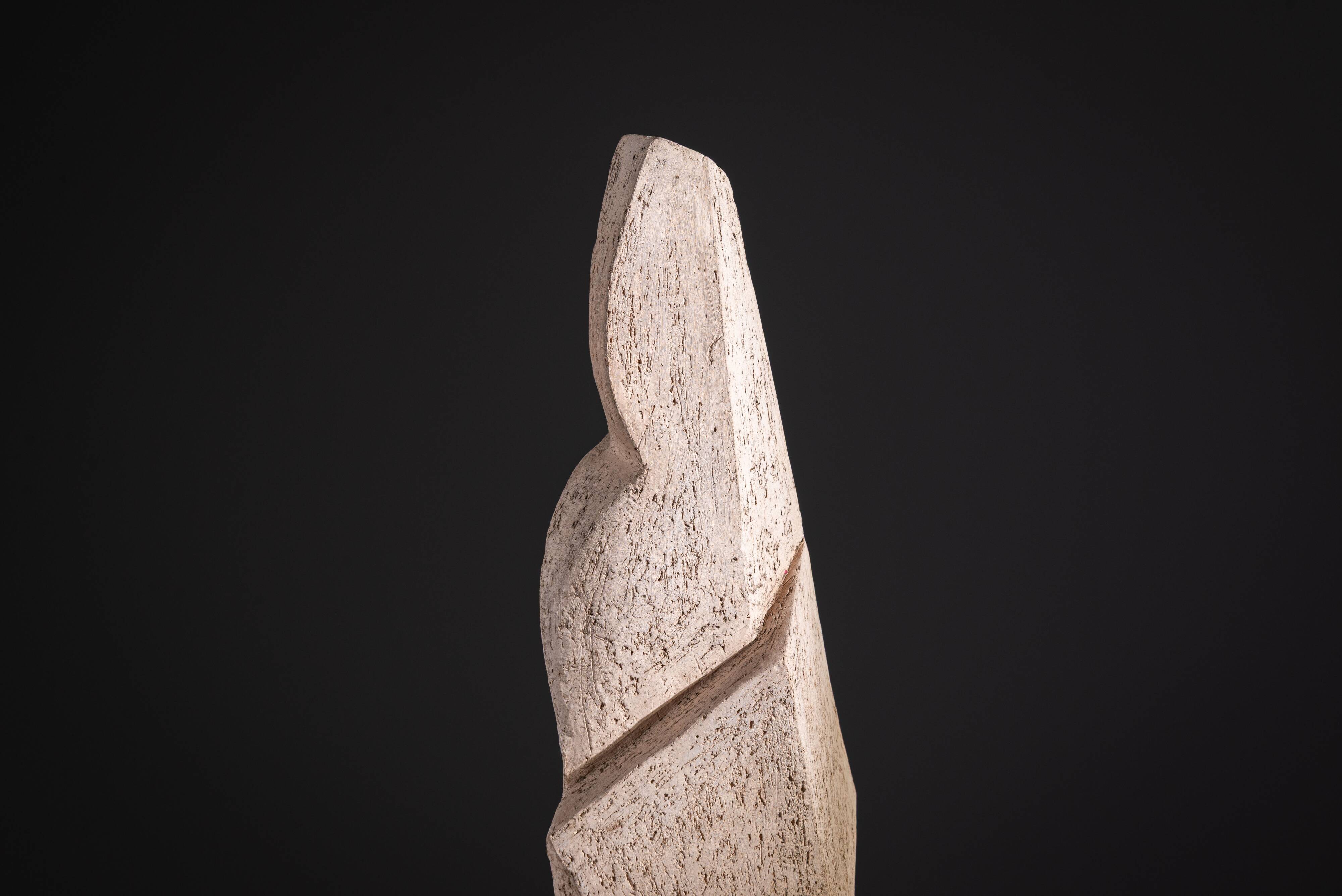 Large abstract monolithic sculpture