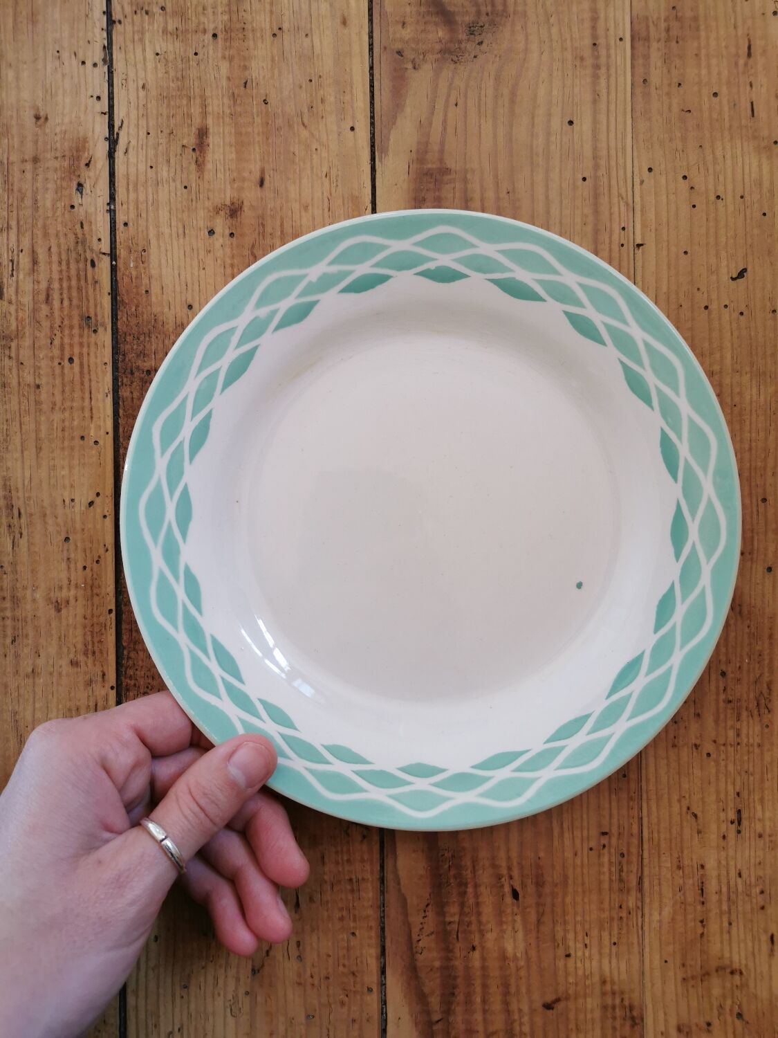 Vintage dessert plates Digoin Lola