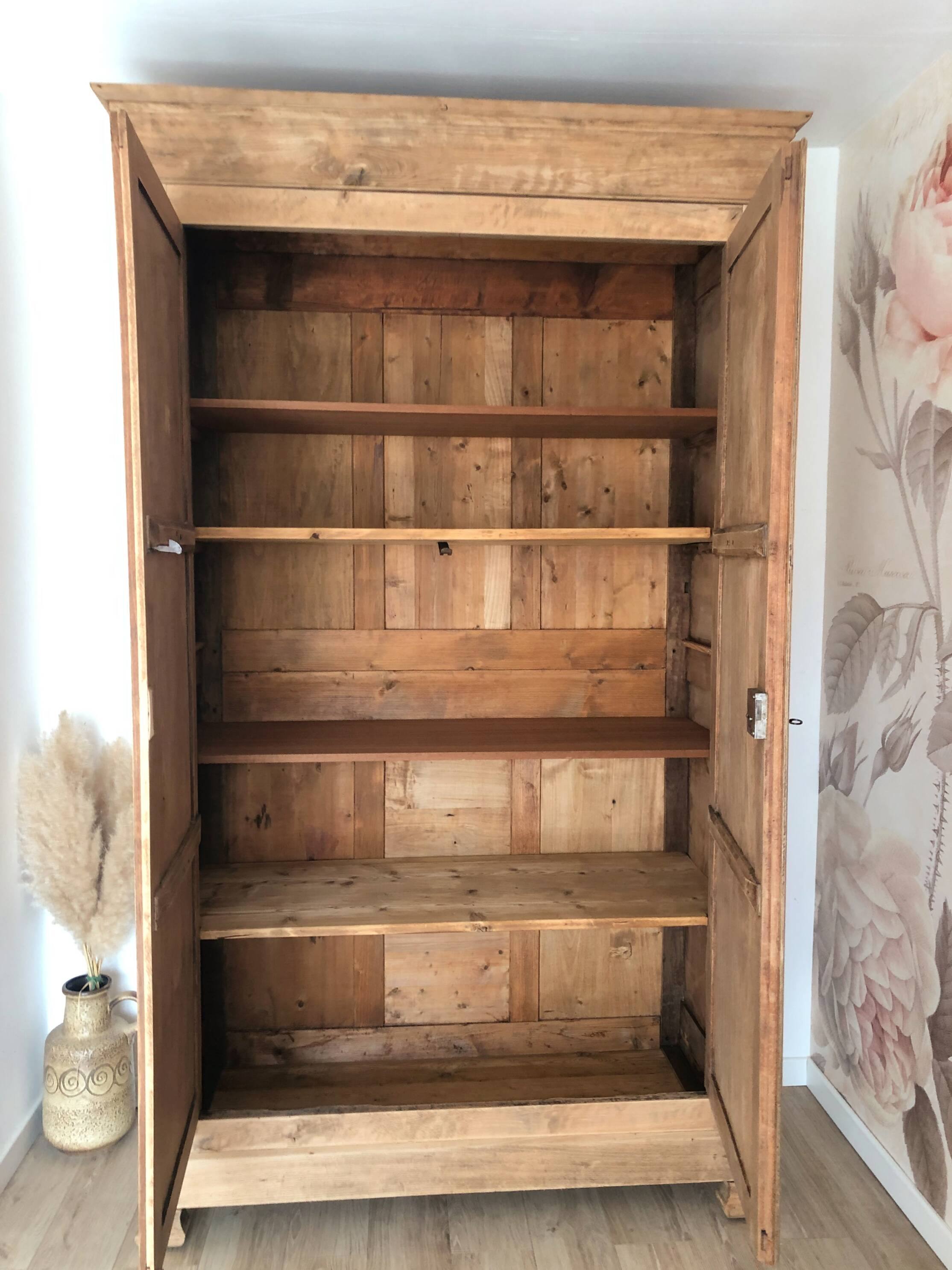 Large walnut wardrobe
