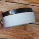 Ceiling lamp or wall lamp porthole Hoffmeister Leuchten bakelite and glass