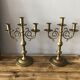 Duo de chandeliers en laiton