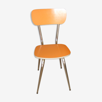 Chaise en formica orange