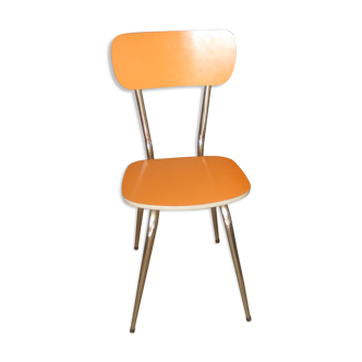 Chaise en formica orange