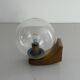 Simple glass and brass wall light from the mid-century, 1960, Germany.