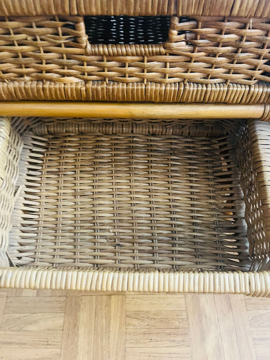 Rattan bedside table chiffonnier