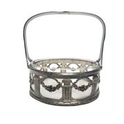 Antique Art Nouveau basket, France, 1900s