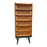 Vintage rattan chest of drawers
