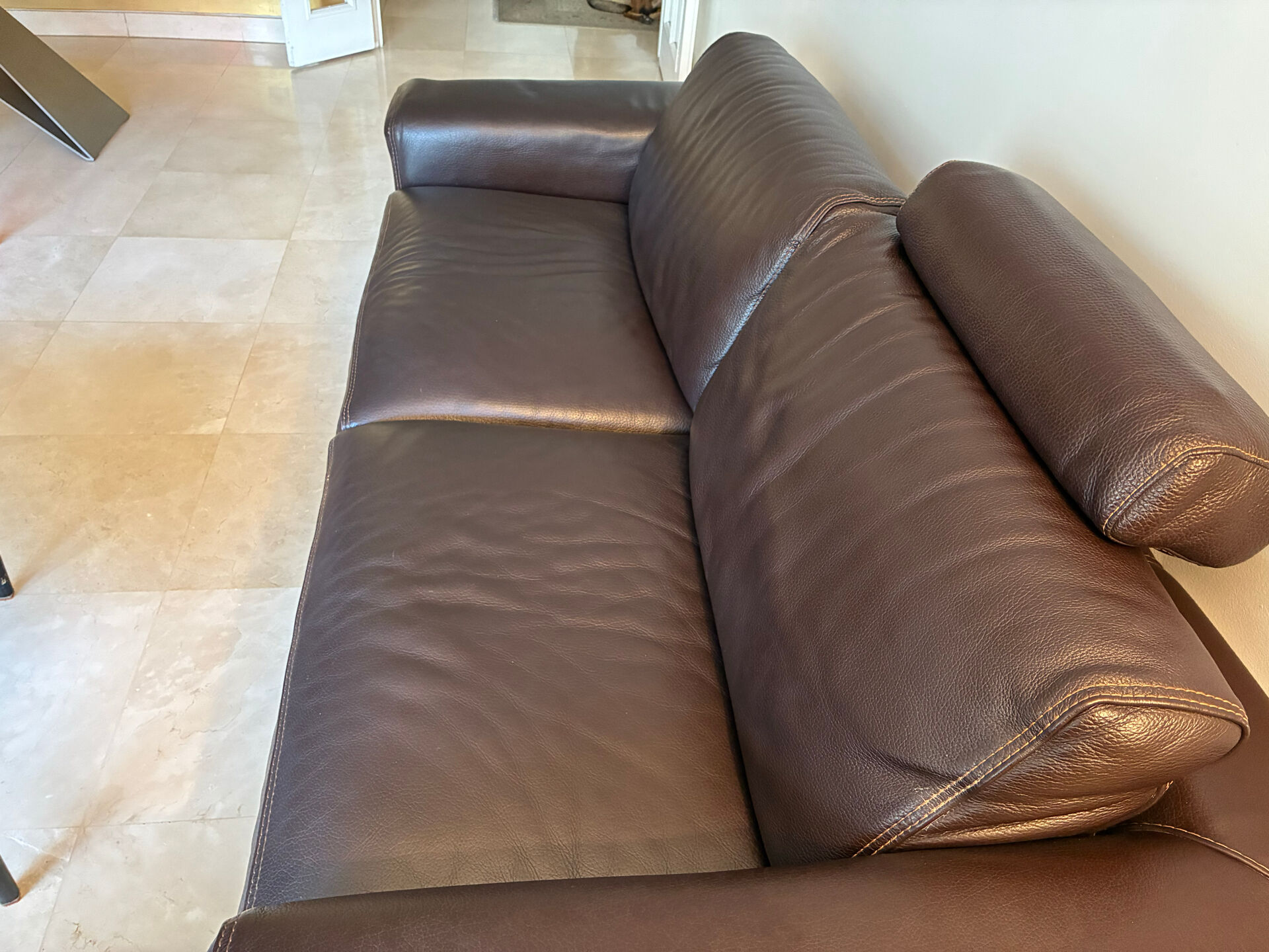 Roche Bobois 3-seater canapé in wenge