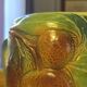 Magnificent rare Pichet Broc Saint Amand 1900 Orange Barbotine