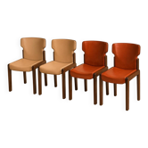 Suite de 4 chaises Paganini par Luciano Frigerio, années 70