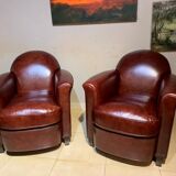 Pair of club chairs