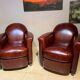 Paire de fauteuils club