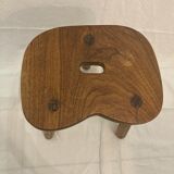 Solid oak tripod stool