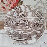 Salad bowl in opaque porcelain Lunéville France model English Style