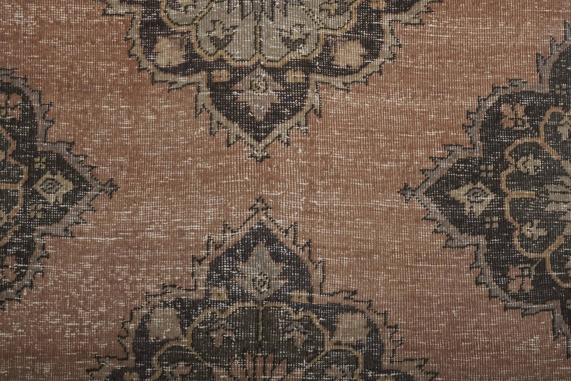 Vintage Turkish hallway rug 118x388 cm
