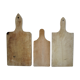 Three vintage solid wood cutting boards