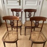 Set of 4 Thonet dining room chairs circa 1905